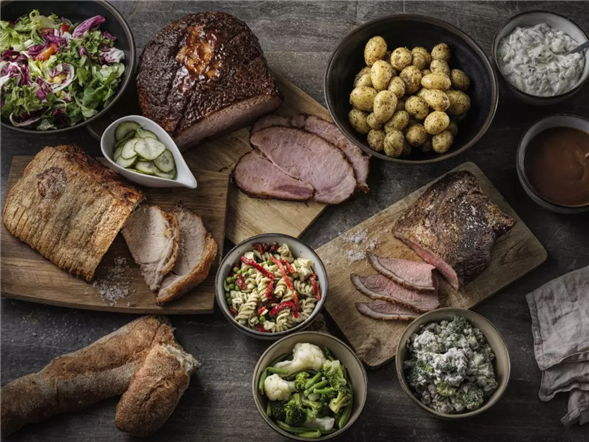 Festmenu m. krydret stegt lammekølle